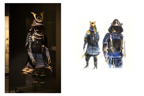 Observar e pintar: Armaduras Samurai ganham vida em Oficina de Aguarela - Oficina no Museu do Oriente a 21 Fevereiro