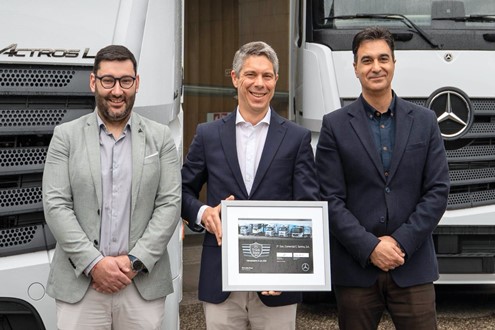 Soc. Com. C. Santos é o melhor concessionário de vendas Mercedes-Benz Trucks em Portugal - No programa TruckStars 2024 da Daimler Truck Portugal