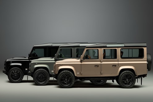 Defender V8 Classic, cores Defender Octa - Os clientes do Defender V8 Classic podem agora escolher cores e acabamentos para combinar com qualquer Defender OCTA 