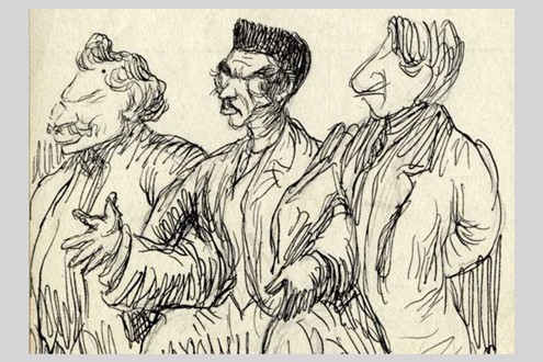 Inauguração da Exposição «Em Linha de Conta com Abel Salazar (1909-1940)» na Fundação Eng. António de Almeida - Entre 10 de Outubro e 28 de Novembro