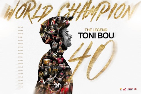 Pilotos Honda HRC Toni Bou e Jeffrey Herlings conquistam títulos mundiais