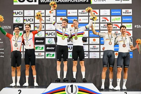Iúri Leitão e Ivo Oliveira são Vice-Campeões do Mundo de Madison