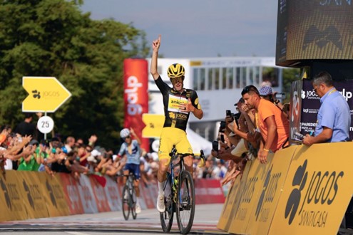 Guérin vence na Senhora da Graça em dia de homenagem a Finlay Tarling - Última etapa da prova será este domingo, entre a Maia e o Porto