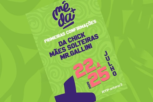 Festival Mêda+ anuncia primeiras confirmações para a 12.ª edição - Evento decorre entre 22 e 25 de Julho na cidade da Meda na Guarda