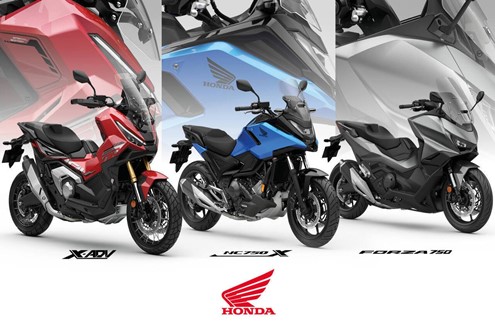 Honda apresenta novas decorações para a X-ADV, Forza 750 e NC750X de 2027