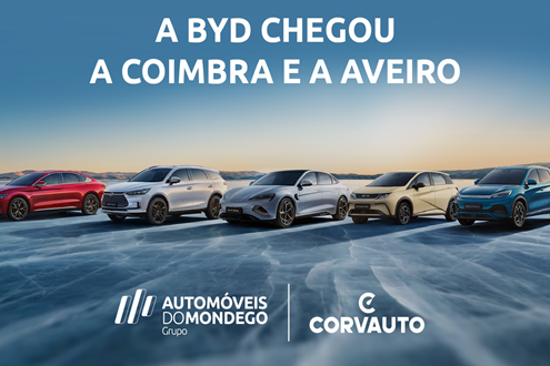 BYD chega a Aveiro e Coimbra através do Grupo Automóveis do Mondego/Corvauto  - Mais perto dos clientes