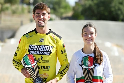 Leonardo Carmo e Íris Moraru conquistam Taça de Portugal de BMX Race 2026
