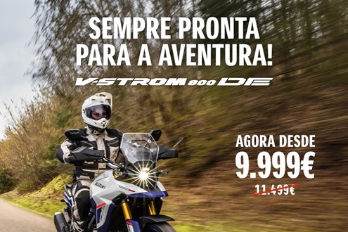 Suzuki V-Strom 800DE com preço promocional a partir de 9.999 euros