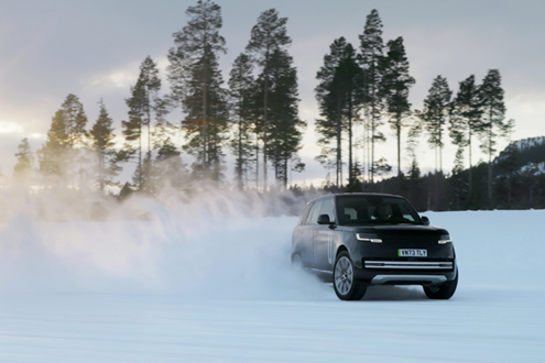 Totalmente Range Rover. Elétrico em testes. - Primeiros protótipos estão a ser submetidos avaliação de calibração a baixa temperatura no Círculo Polar Ártico