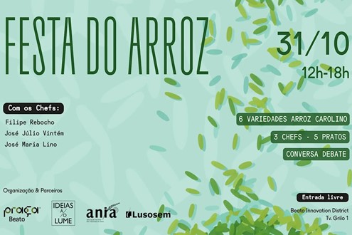 Dia Mundial do Arroz celebra-se com “Festa do Carolino’ em Lisboa  - Na Praça Beato, no sábado, 31 de outubro de 2026