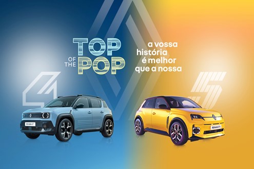 Carlão e Sara Correia convidam portugueses a partilhar histórias com os icónicos Renault 4 e Renault 5  - Renault Portugal lança iniciativa “Top of the Pop” até 15 de Março