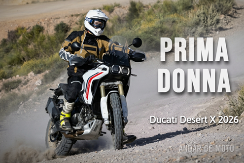Teste Ducati DesertX 2026 - Prima Donna