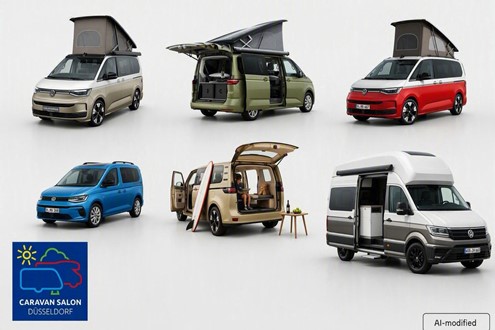 Volkswagen Veículos Comerciais apresenta o seu universo de soluções modernas para campismo no Caravan Salon 2026