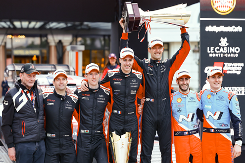Toyota Gazoo Racing celebra décima vitória de Ogier  - E "dobradinha" no Rali Monte Carlo