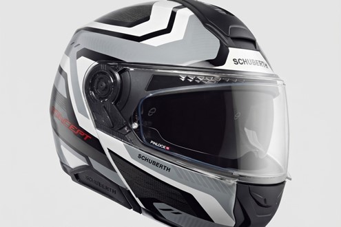 Schuberth lança nova decoração KINETIC para o capacete modular CONCEPT