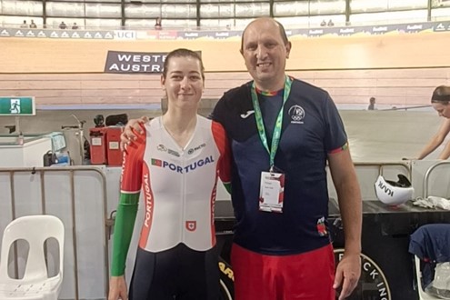 Daniela Campos foi 9.ª em eliminação no primeiro dia da Taça do Mundo de Pista em Perth