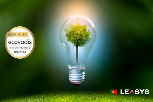 Leasys com distinção ouro na avaliação EcoVadis - Pela sua estratégia de desempenho em sustentabilidade