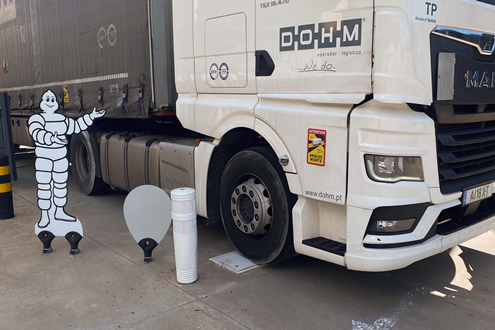 Michelin e DOHM aliados por um transporte seguro e sustentável - Tecnologia de manutenção preditiva MICHELIN QuickScan 