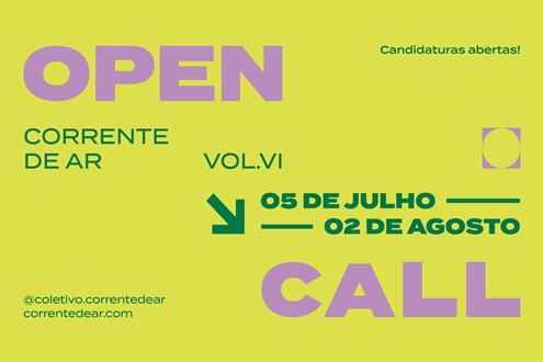 Corrente de Ar abre candidaturas para a 6.ª edição e procura a próxima geração de artistas emergentes