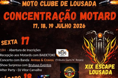 XIX Concentração Escape Lousada, de 17 a 19 de julho