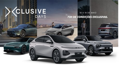 XPENG XCLUSIVE DAYS chegam com condições únicas durante 72 horas - Na gama 100% elétrica e tecnologicamente avançada da XPENG