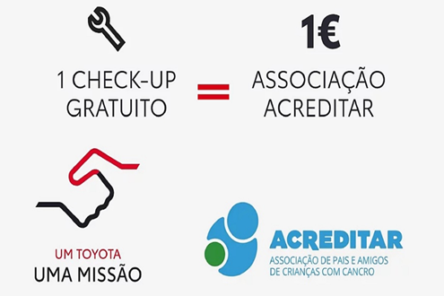 Um Toyota uma Missão: 33.000 euros angariados para a associação Acreditar - Contribuir para as famílias que acompanham crianças em tratamentos oncológicos
