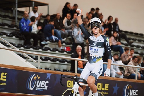 Miguel Salgueiro brilha no Troféu Internacional de Pista Bento Pessoa - Ciclismo de Pista