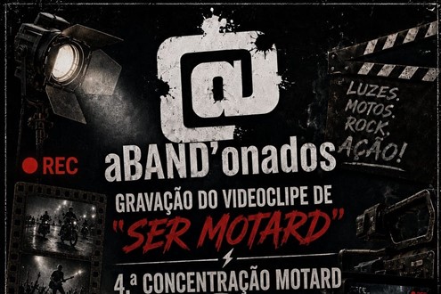 Banda aBAND'onados levam «Ser Motard» para a estrada e gravam videoclipe - Na IV Concentração do Moto Clube Motores da Plaina