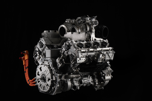 Próximo superdesportivo Lamborghini HPEV equipado com motor V8 Bbiturbo híbrido - Cilindrada de 4,0 litros e uma excecional potência específica de 200 cv/litro