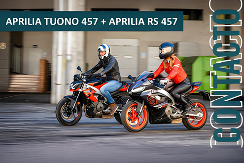 Video do Contraponto Aprilia RS 457 e Tuono 457