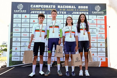 Campeões Nacionais de Contrarrelógio Juvenil foram coroados no Cartaxo