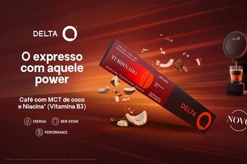 Delta Q apresenta o café Turbinado, o seu novo café funcional - Com MCT proveniente do óleo de coco e vitamina B3