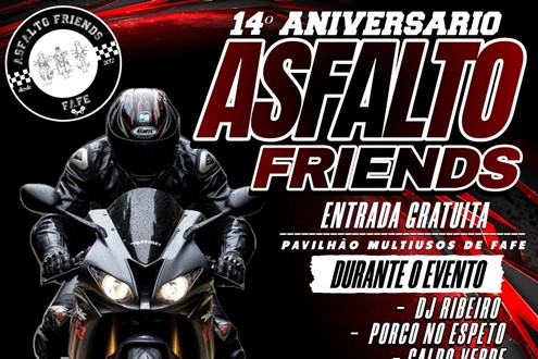 14.º Aniversário do Grupo Asfalto Friends Fafe, dia 26 de setembro de 2026