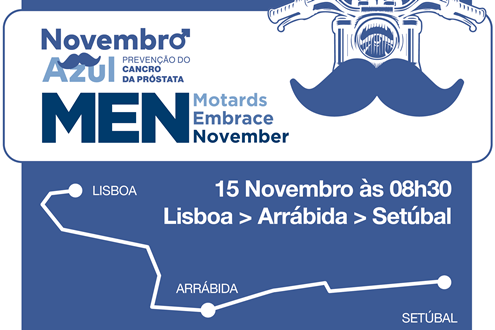 Motards vão de Lisboa a Setúbal pela saúde masculina