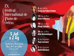 Festival Internacional de Piano de Oeiras 2026: poesia na música e homenagem a Maria João Pires  - Festival decorre entre 5 de julho e 2 de agosto