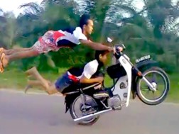 A arte de manusear uma moto