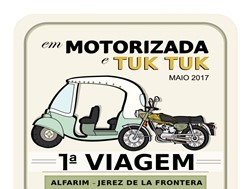 1ª Viagem Alfarim - Jerez de La Frontera em motorizada e Tuk Tuk 