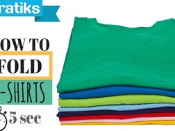 Dobrar uma t-shirt em 5 segundos