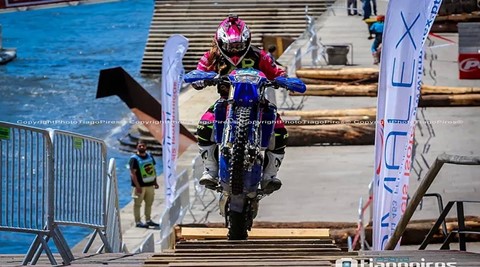A piloto da Raposeira, no Super Enduro de sexta feira, fez uma boa prestação e conseguiu ficar a meio da tabela.