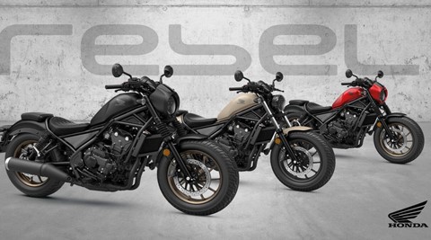 Viaje com cor: Novos acabamentos de cor para as favoritas Custom & Touring 27YM - Novas paletas de cores para as famílias CMX500 Rebel e CMX1100 Rebel