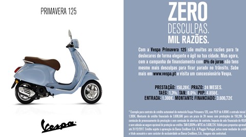  Campanha 0% Juros da Vespa Primavera