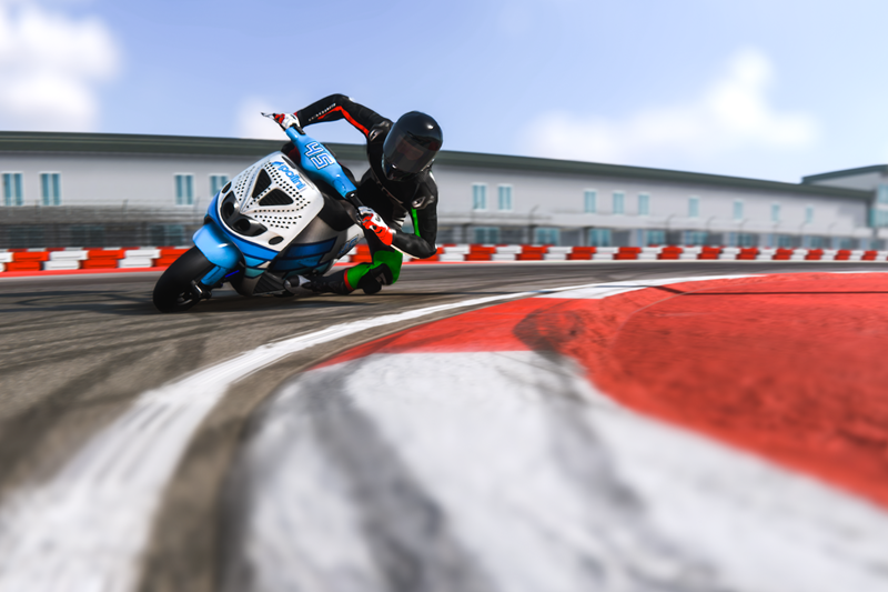 Trackdayr. Скутер для гонок. 3d Scooter Racing.