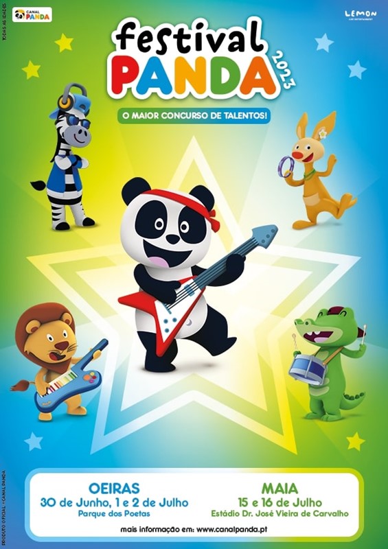 Festival Panda 2023 arranca em Oeiras Kids Crianças Cardápio