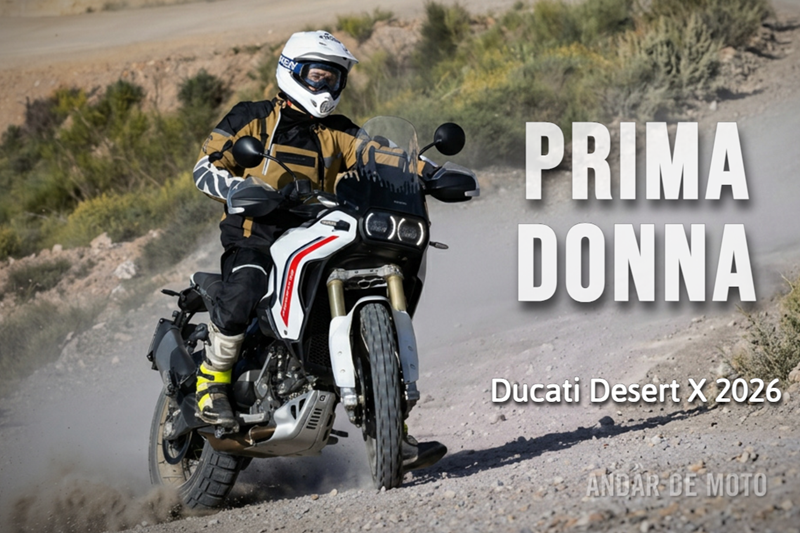 Teste Ducati DesertX 2026 - Prima Donna