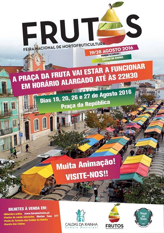 Feira dos Frutos regressa às Caldas da Rainha Gastronomia Cardápio