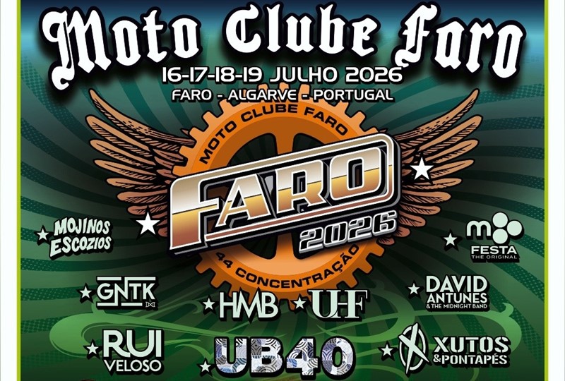 44.ª Concentração Moto Clube de Faro começa daqui a uma semana, dia 16, e vai até 19 de julho