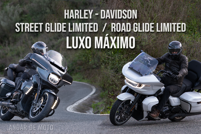Teste Harley-Davidson Street Glide Limited / Road Glide Limited - Máximo Luxo
