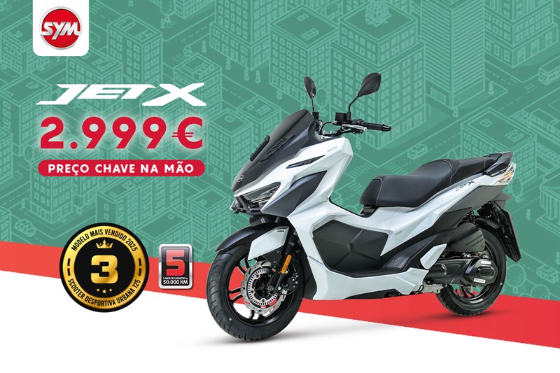 Campanha "Chave na Mão" da SYM Jet X 125