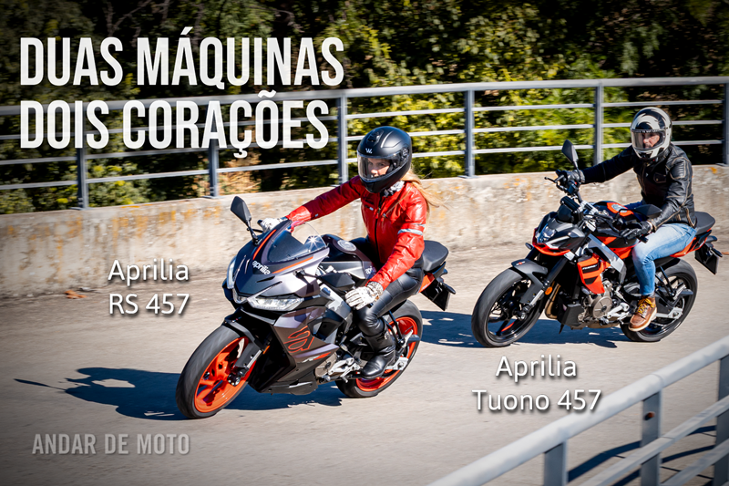 Contraponto Aprilia RS 457 e Tuono 457: Duas Máquinas, Dois Corações