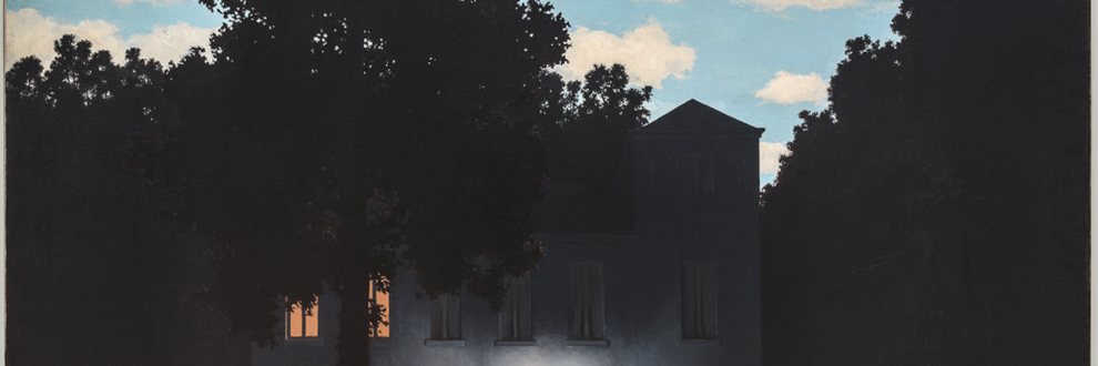 Imagem: Rene Magritte, Empire of Light (O Império das Luzes), 1953-54. Fundação The Solomon R. Guggenheim, Coleção Peggy Guggenheim, Veneza 1976. 76.2553.102